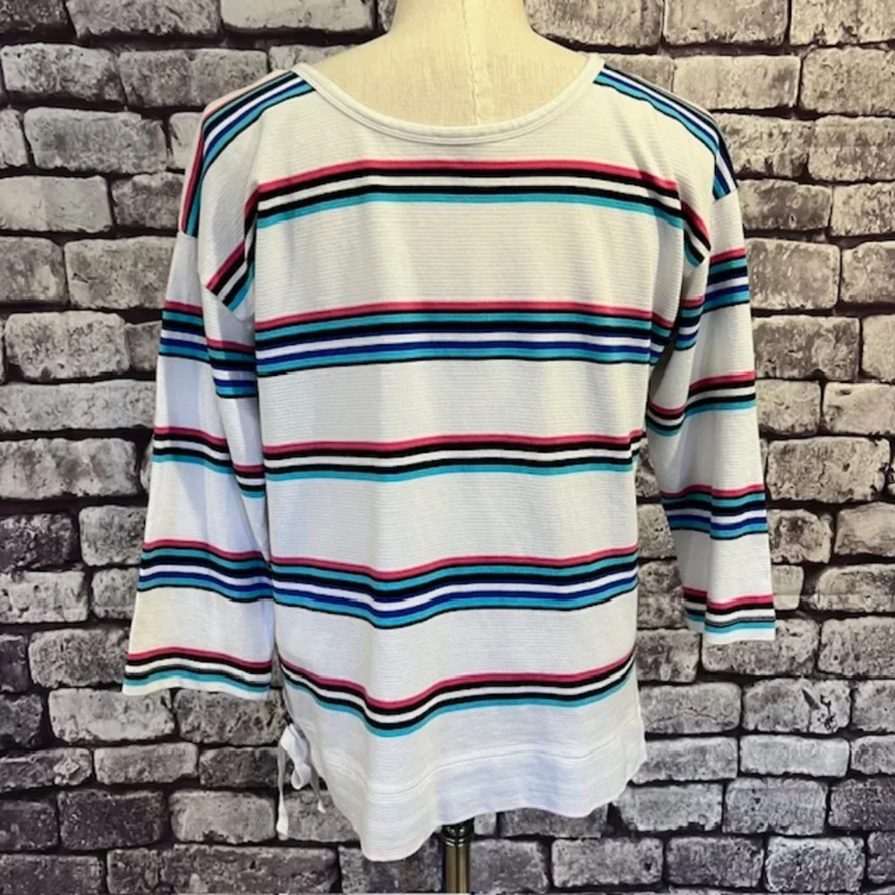 Talbots Scoop Neck 3/4 Sleeve Blouse Size Large - Picture 5 of 8